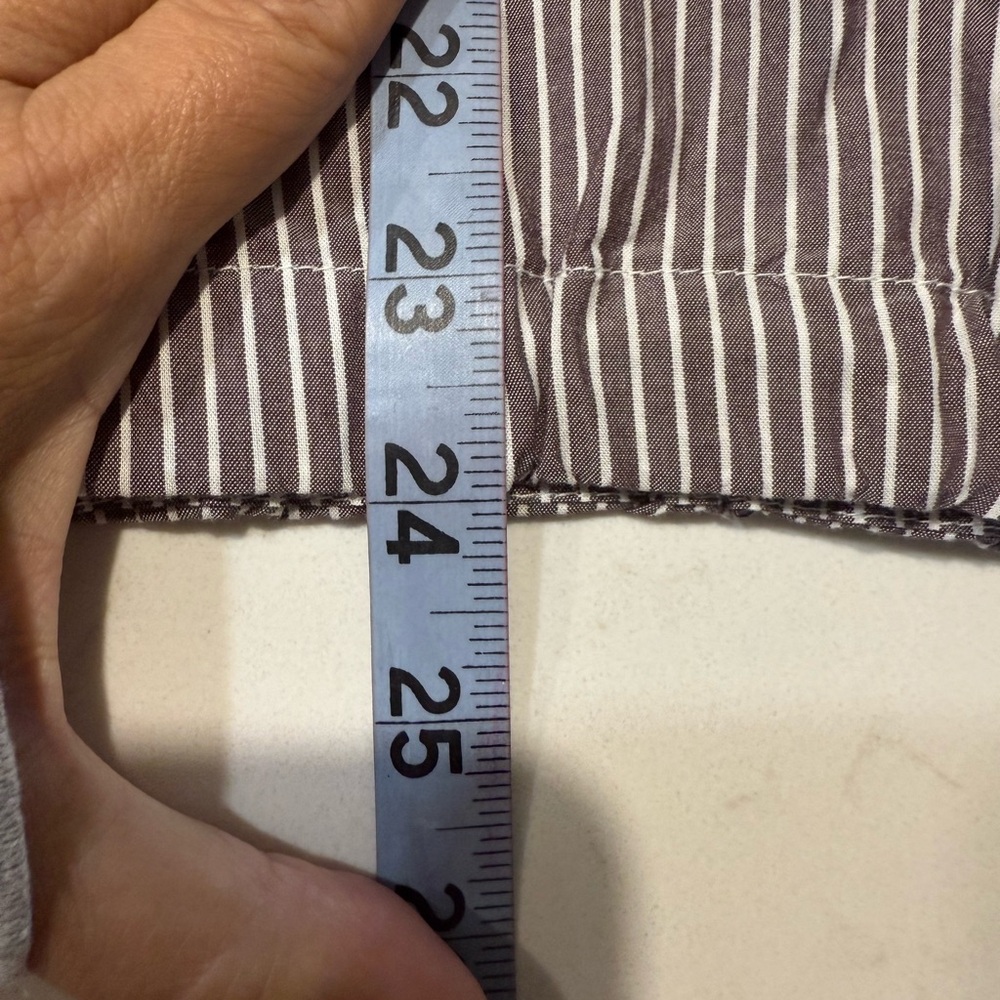 NWT - LOFT Striped Cotton Blend Side Tie Pocket Shirt - XL - Picture 7 of 7